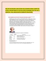 BSN 346 HILDEGARD LOWE ROOM 303 SCENARIO NEWLY ADMITTED AFTER A ROUGH NIGHT IN THE ER AFTER COUGHING FOR THE LAST 2 MONTHS |
