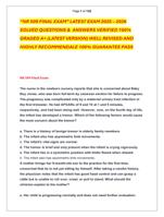 NR 509 FINAL EXAM LATEST EXAM 2025  2026   SOLVED QUESTIONS &  ANSWERS VERIFIED 100%  GRADED A+