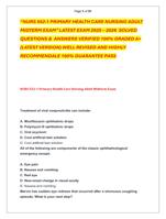 NURS 552-1 PRIMARY HEALTH CARE NURSING ADULT  MIDTERM EXAM LATEST EXAM 2025  2026  SOLVED  QUESTIONS &  ANSWERS