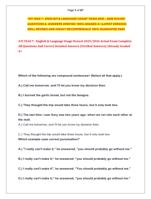 ATI TEAS 7 - ENGLISH & LANGUAGE USAGE EXAM 2025  2026 SOLVED  QUESTIONS &  ANSWERS VERIFIED 100% GRADED A+