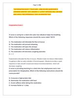 OXYGENATION EXAM 1 EXAM 2025  2026 SOLVED QUESTIONS &   ANSWERS VERIFIED 100% GRADED A+ (LATEST VERSION)