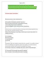 ECONOMICS PAPER 2 PAST PAPERS EXAM 2025  2026 SOLVED  QUESTIONS &  ANSWERS VERIFIED 100% GRADED A+ (LATEST VERSION)