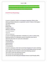 NCLEX-PN PHARMACOLOGY EXAM 2025  2026 SOLVED QUESTIONS &   ANSWERS VERIFIED 100% GRADED A+ (LATEST VERSION) WELL REVISED