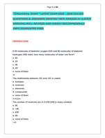 Chemistry  EXAM  LATEST EXAM 2025  2026 SOLVED  QUESTIONS &  ANSWERS VERIFIED 100% GRADED A+ (LATEST  VERSION)