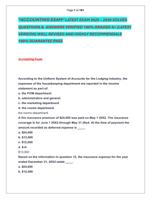 ACCOUNTING EXAM LATEST EXAM 2025  2026 SOLVED  QUESTIONS &  ANSWERS VERIFIED 100% GRADED A+ (LATEST  VERSION)