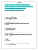 Marketing Exam for SLC LATEST EXAM 2025  2026  SOLVED QUESTIONS &  ANSWERS VERIFIED 100% GRADED A+  (LATEST VERSION)
