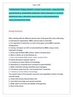 STRATEGY FINAL EXAM LATEST EXAM 2025  2026 SOLVED  QUESTIONS &  ANSWERS VERIFIED 100% GRADED A+ (LATEST  VERSION