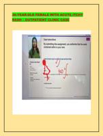 36-YEAR-OLD FEMALE WITH ACUTE ITCHY RASH  OUTPATIENT CLINIC CASE