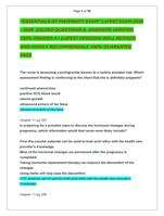 ESSENTIALS OF MATERNITY EXAM LATEST EXAM 2025  2026  SOLVED QUESTIONS &  ANSWERS VERIFIED  100% GRADED A+