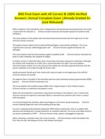 BNS Final Exam with All Correct & 100% Verified Answers |Actual Complete Exam |Already Graded A+ (Just Released)