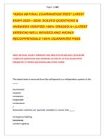 ABSA 4B FINAL EXAMINATION 2025 LATEST  EXAM 2025  2026  SOLVED QUESTIONS &   ANSWERS VERIFIED 100% GRADED A+