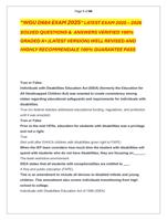 WGU D684 EXAM 2025 LATEST EXAM 2025  2026   SOLVED QUESTIONS &  ANSWERS VERIFIED 100%  GRADED A+