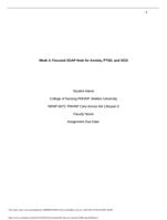 NRNP/PRAC 6665 / 6675 Week 3 NRNP 6675 Focused SOAP