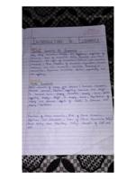 Introduction to Economics Notes for 1 year students