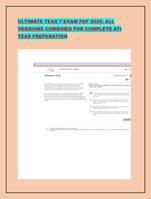 ULTIMATE TEAS 7 EXAM PDF 2025: ALL VERSIONS COMBINED FOR COMPLETE ATI