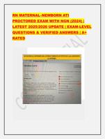 RN MATERNALNEWBORN ATI PROCTORED EXAM WITH NGN (2024) | LATEST