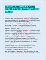 ACTUAL CON 3990V EXAM 2026/2027 | VERIFIED QUESTIONS & CORRECT