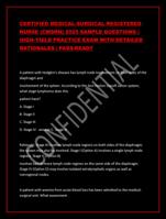 CERTIFIED MEDICAL-SURGICAL REGISTERED NURSE (CMSRN) 2025 SAMPLE