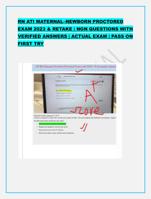 RN ATI MATERNALNEWBORN PROCTORED EXAM 2023 & RETAKE | NGN QUEST