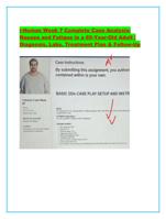 i-Human Week 7 Complete Case Analysis: Nausea and Fatigue in a 65-Year