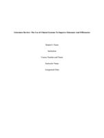 THE USE OF CLINICAL SYSTEMS TO IMPROVE OUTCOMES AND EFFICIENCIES