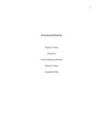 Explain a relationship between exposure to a hazard in the environment