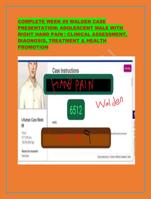 Complete Week #9 Walden Case Presentation: Adolescent Mal