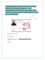 COMPREHENSIVE I-HUMAN CASE STUDY: NECK PAIN IN A 30-YEAR-OLD FEM