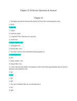 Chapter Reviews/Study Guide for Microbiology chapters 22-24