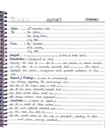 Detailed Report Writing Pattern for Academic and Examination Use