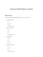 Limits Chapter Test & Notes  Class 12 CBSE Mathematics