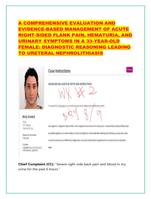 A COMPREHENSIVE EVALUATION AND EVIDENCE-BASED MANAGEMENT OF ACUTE