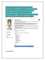 COMPREHENSIVE EVIDENCE-BASED MANAGEMENT OF MODERATE TO SEVERE ACUTE A