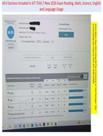 Actual ATI TEAS 7 All Complete 4 Sections Reading, Math, Science & Eng