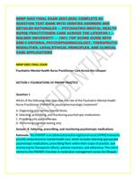 NRNP 6665 FINAL EXAM 2023-2024: COMPLETE 80-QUESTION TEST BA