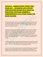 ALS/ACLS  AMERICAN RED CROSS FINAL EXAM 2021  ADVANCED LIF