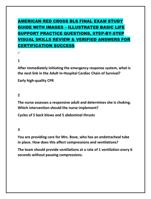 AMERICAN RED CROSS BLS FINAL EXAM STUDY GUIDE WITH IMAGES  I