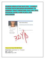 IHUMAN SIMULATION NUR 2026  ELDERLY PATIENT WITH DELIRIUM SE