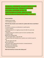 CLINICAL JUDGMENT IN SAFE MEDICATION ADMINISTRATION: PRIORITY