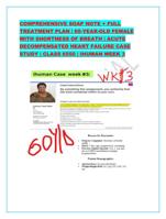 COMPREHENSIVE SOAP NOTE + FULL TREATMENT PLAN | 60-YEAR-OLD FEMALE