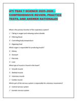 ATI TEAS 7 SCIENCE 20252026  COMPREHENSIVE REVIEW, PRACTICE