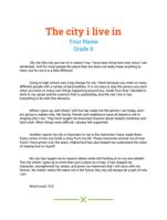 Essay with guidelines for a grade 8 and how yours should look