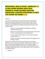 BEHAVIORAL HEALTH EXAM 3 (MODULES 7 & 8) 2026 POWER REVIEW: HIG
