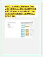 PN ATI Maternal Newborn 2023 with NGN Exam 2025 QUESTIONS AND