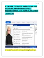 A PAIN IN THE NECK: UNRAVELING THE CAUSE OF RADIATING CERVICAL
