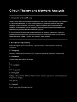 Circuit theory and network analysis study guide for electrical student