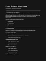 power system study guide for electrical students for exam