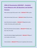 APEA 3P Examination 2026/2027  Complete  Exam Material with