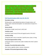 PACT ESSENTIAL ACADEMIC SKILLS (TESTS  701, 702, 703) 20252026 ST