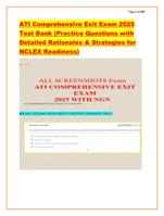 ATI Comprehensive Exit Exam 2025  Test Bank (Practice Questions wi